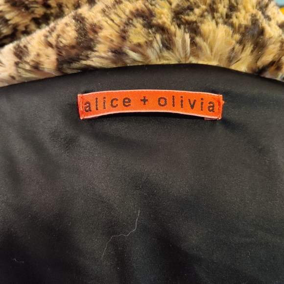 Alice + Olivia Shawl Collar Faux Fur Jacket - Picture 5 of 5